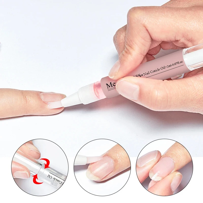 Cuticle Oil Pen - 爪の栄養オイルペン薄い爪と成長のための爪強化剤 6 臭いネイルトリートメントキューティクルリバイタライザーオイルマニキュアネイル