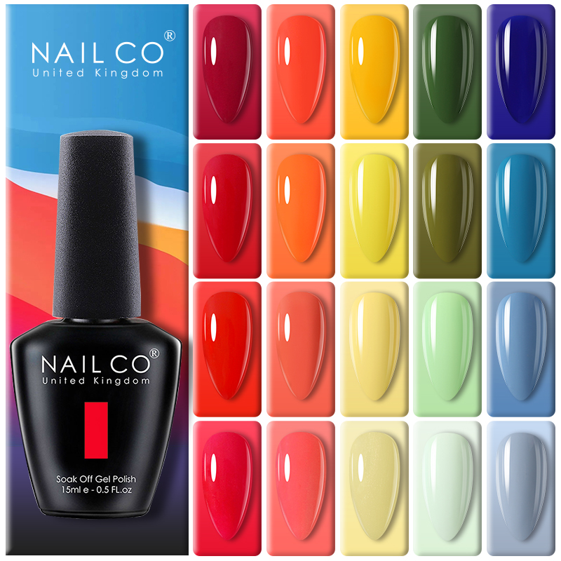 Nail Art One Piece - NAILCO 15ml ネイルアートジェル ラッカーポリッシュ サマーハイブリッドネイルヴァーニッシュ マニキュア