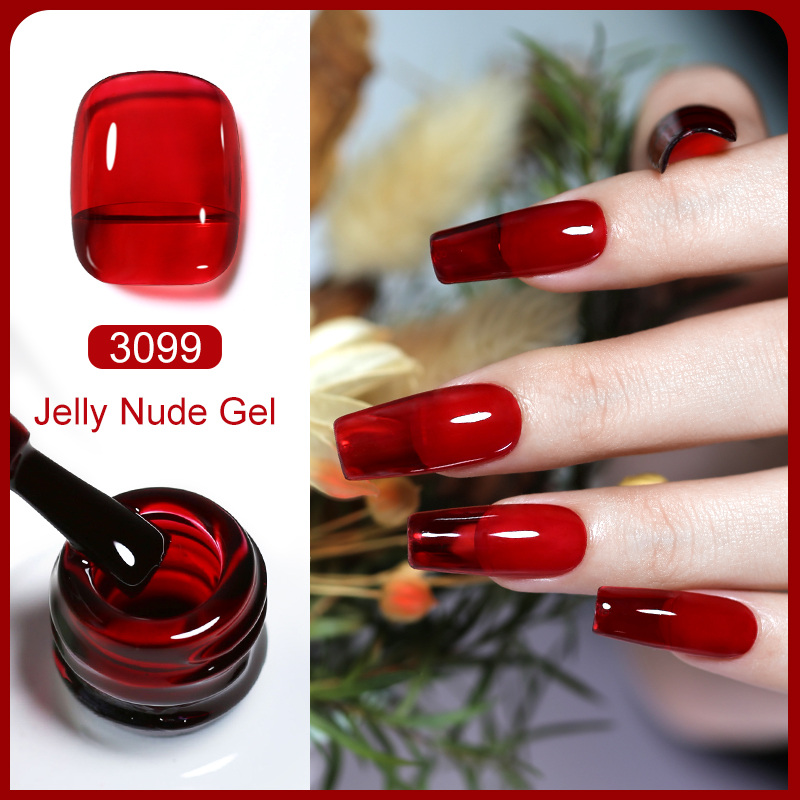 クルーボーテ HEMAフリー 半透明ヌードピンクレッド ジェ - Nail Art Natural Pink のレビューと価格
