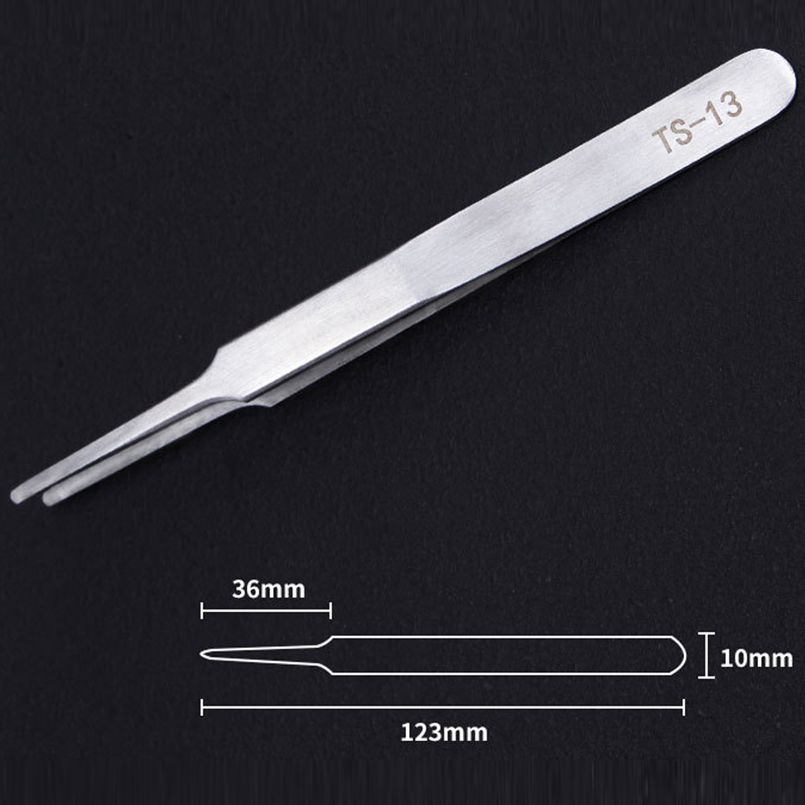 ステンレス鋼まつげ & ネイルアートピンセットプロフェッショ - Nail Extension Form のレビューと価格