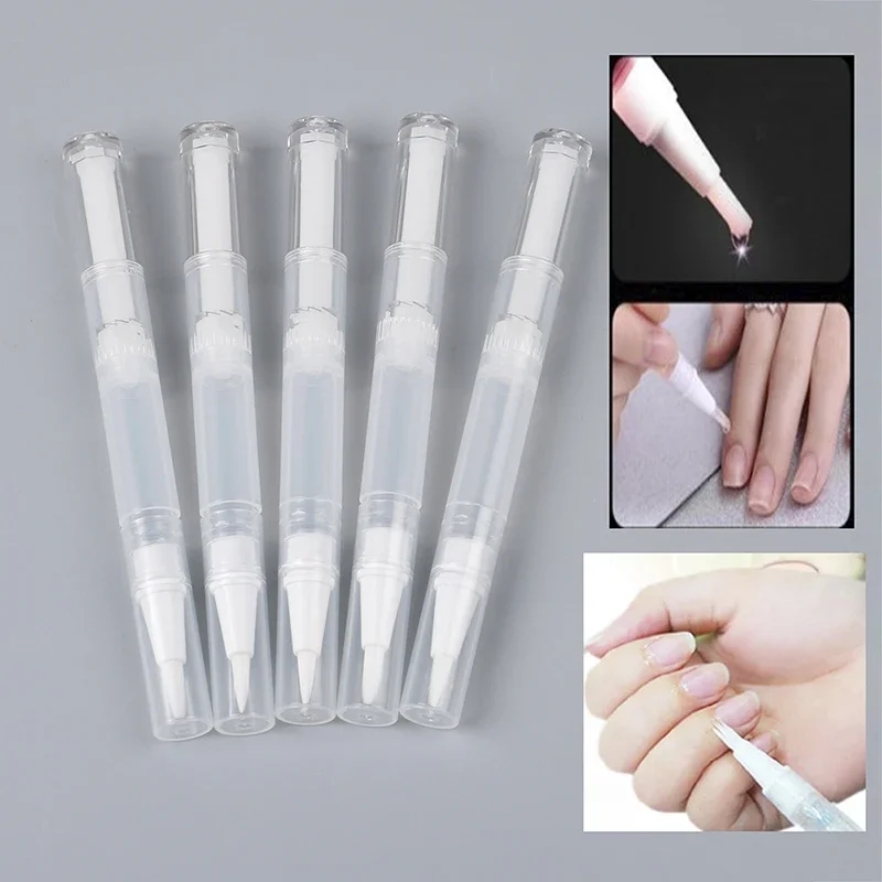5 個 3 ミリリットル透明ツイストネイルツイストペン空の透 - Cuticle Oil Pen のレビューと価格