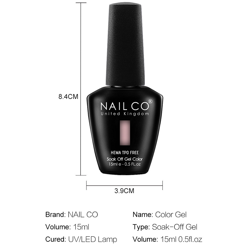 ネイルコ 12色 ピンクジェルポリッシュシリーズ グロッシー - Nail Art Natural Pink のレビューと価格