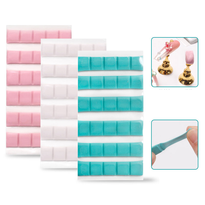 1 パックネイル接着剤粘土スティック爪のヒントホルダースタン - Nail Art Rame のレビューと価格