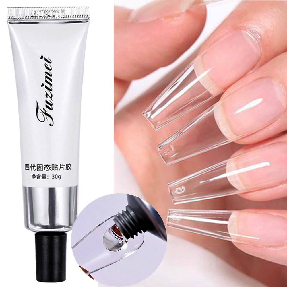 非常に強い偽の爪の接着剤,透明なフィンガーフォーム,接着剤, - Nail Extension Form のレビューと価格