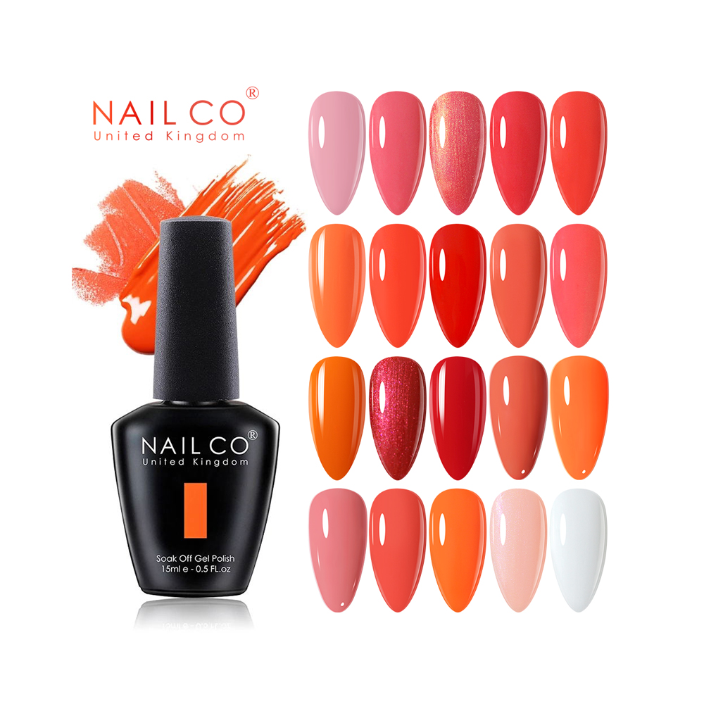Nailco-ハイブリッドマニキュアセット,15ml,オレン - Nail Art Natural Pink のレビューと価格