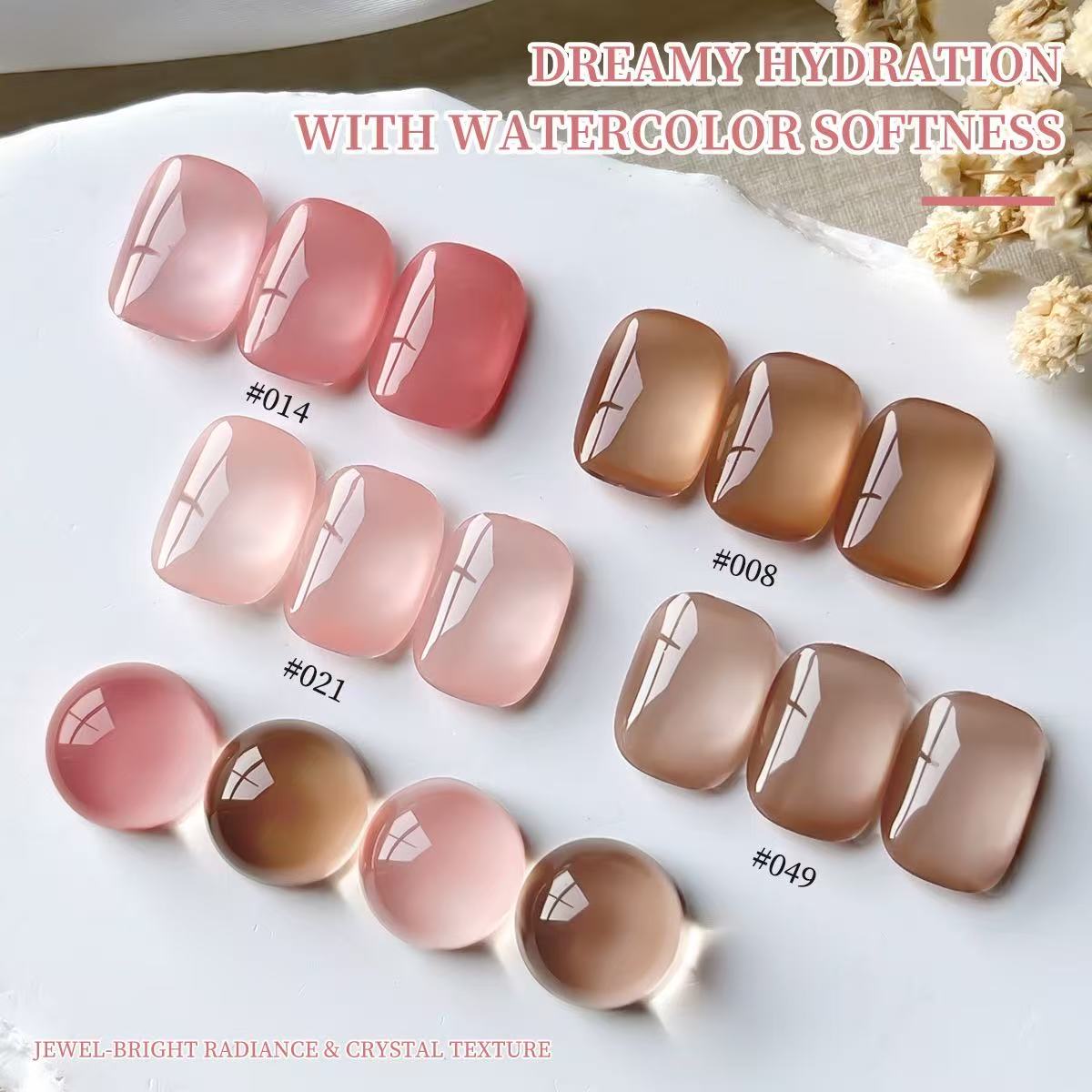 XEIJAYI 4 色ゼリージェルマニキュアセット 15 ミ - Nail Art Natural Pink のレビューと価格