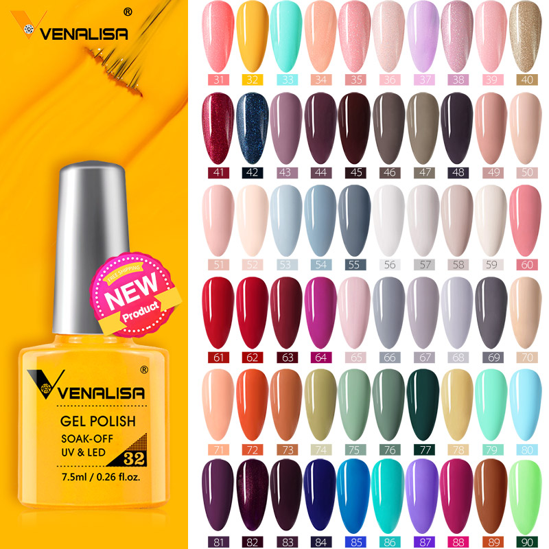 VENALISA-半永久的なマニキュア,120色,サロンまた - Nail Art One Piece のレビューと価格