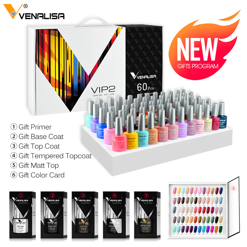 VENALISA-半永久的なマニキュア,120色,サロンまた - Nail Art One Piece のレビューと価格