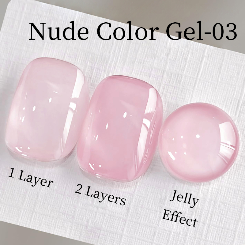 AWStorG 15ml ジェリーヌードピンク透明ジェル ソ - Nail Art Natural Pink のレビューと価格