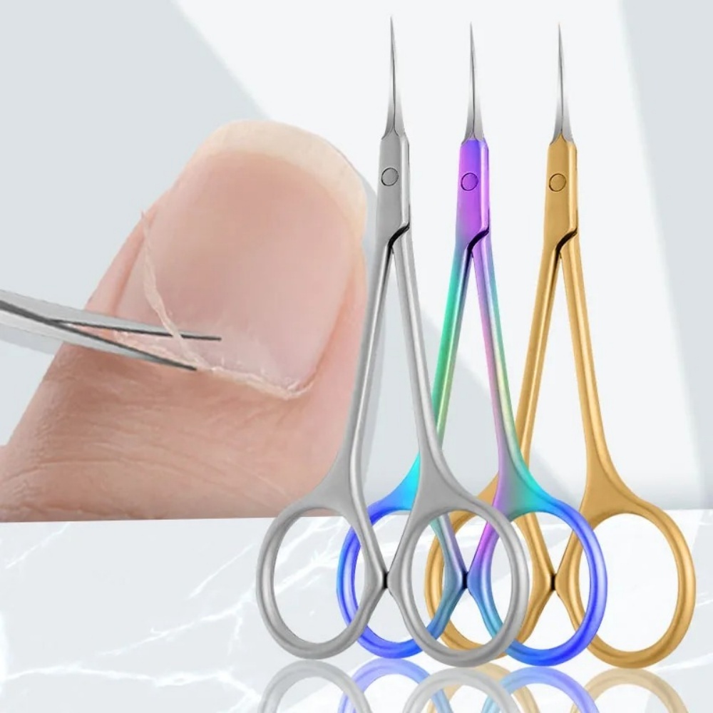 1個入り ステンレス製 カーブチップハサミ 爪の角質除去用  - Nail Extension Form のレビューと価格