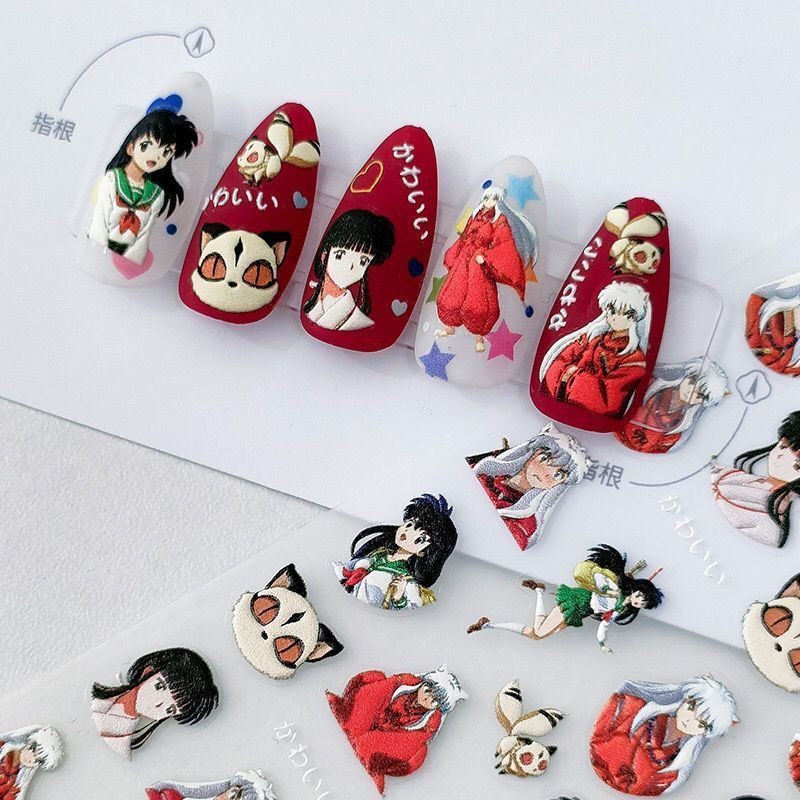 犬夜叉 レリーフネイルステッカー 殺生丸 桂木 琴美 アニメ - Nail Art One Piece のレビューと価格