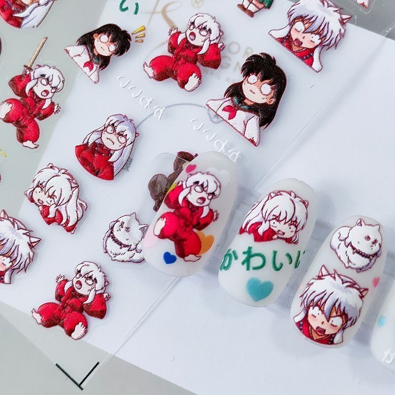 犬夜叉 レリーフネイルステッカー 殺生丸 桂木 琴美 アニメ - Nail Art One Piece のレビューと価格