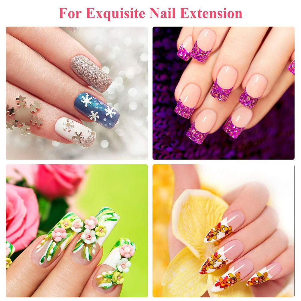 50 個の耐久性のある不織布シルクグラスファイバーネイルエク - Nail Extension Form のレビューと価格