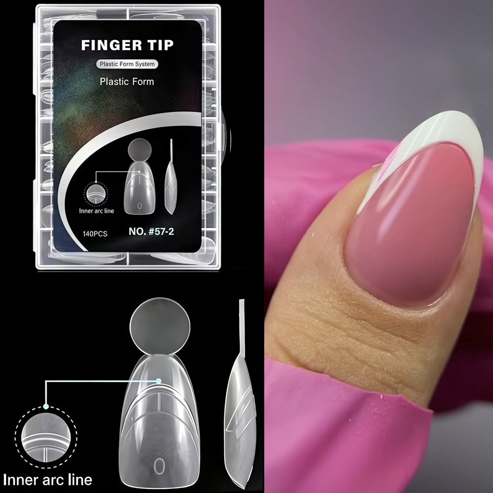 140個入り マット仕上げ フレンチネイル デュアルフォーム - Nail Extension Form のレビューと価格